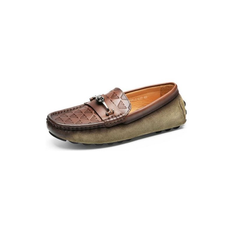 Ανδρικά Loafers Πολυτέλεια Rome Leather Slip-on Banquet - Πράσινος