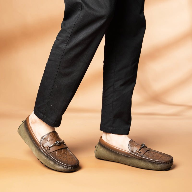 Ανδρικά Loafers Πολυτέλεια Rome Leather Slip-on Banquet - Πράσινος