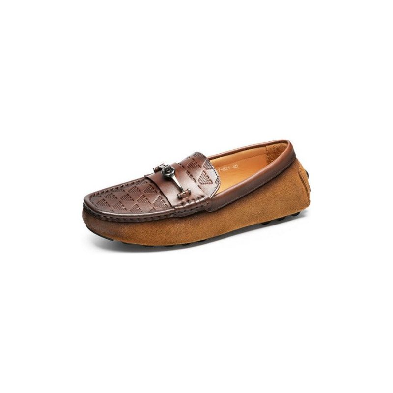 Ανδρικά Loafers Πολυτέλεια Rome Leather Slip-on Banquet - Καφές