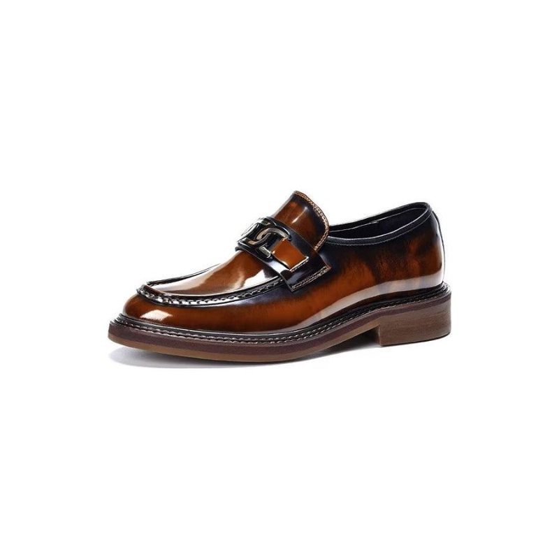 Ανδρικά Loafers Πολυτέλεια Δερμάτινα Slip-on Παπούτσια - Καφές