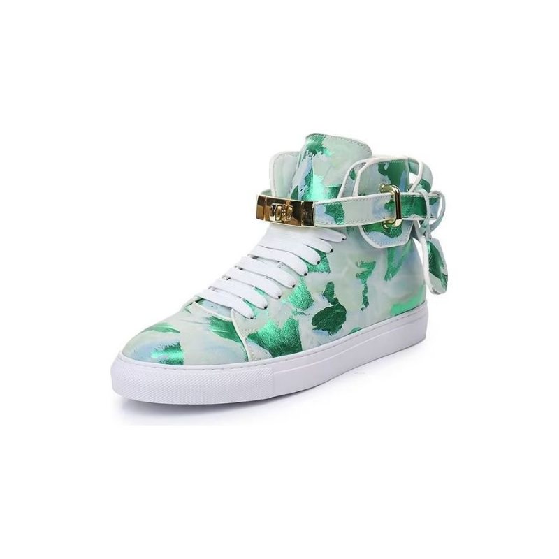 Ανδρικά Sneakers Graffiti Artisan Cow Leather High Top Sneaks