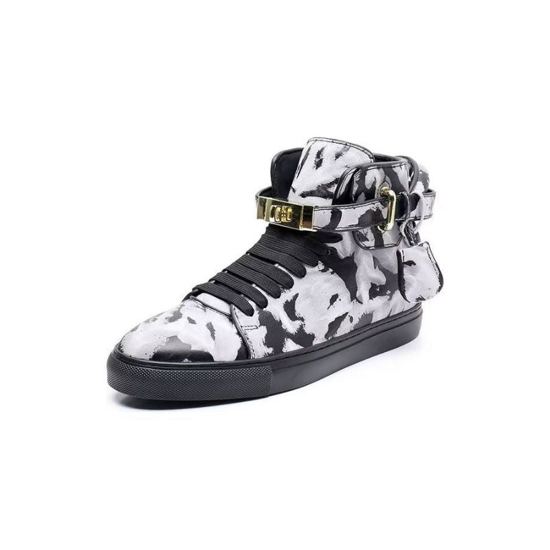 Ανδρικά Sneakers Graffiti Vogue Cowhide High Top - Πολύχρωμο