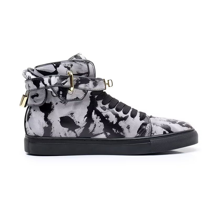 Ανδρικά Sneakers Graffiti Vogue Cowhide High Top - Πολύχρωμο