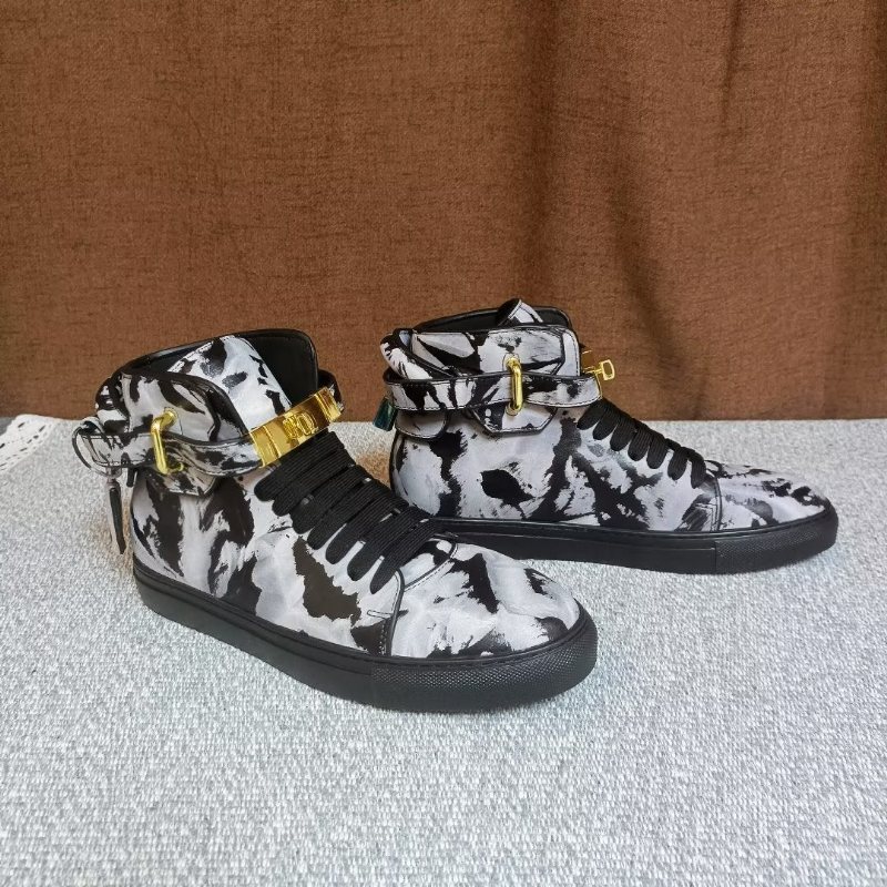 Ανδρικά Sneakers Graffiti Vogue Cowhide High Top - Πολύχρωμο