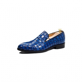 Ανδρικά Επίσημα Παπούτσια Chic Crocodile Leather Slip-on