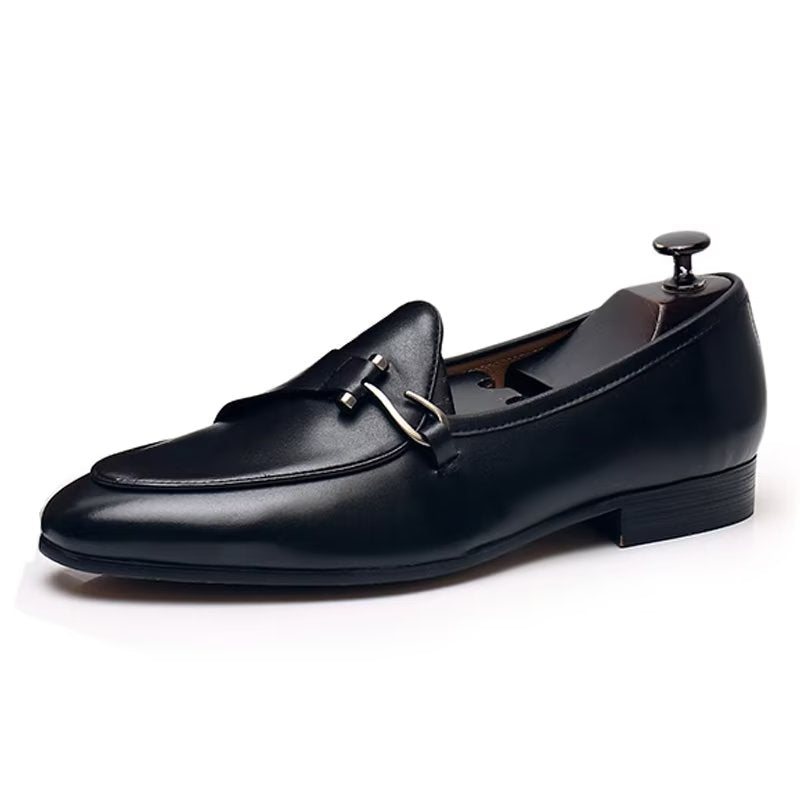 Ανδρικά Επίσημα Παπούτσια Classic Brogue Slip-ons - Μαύρο