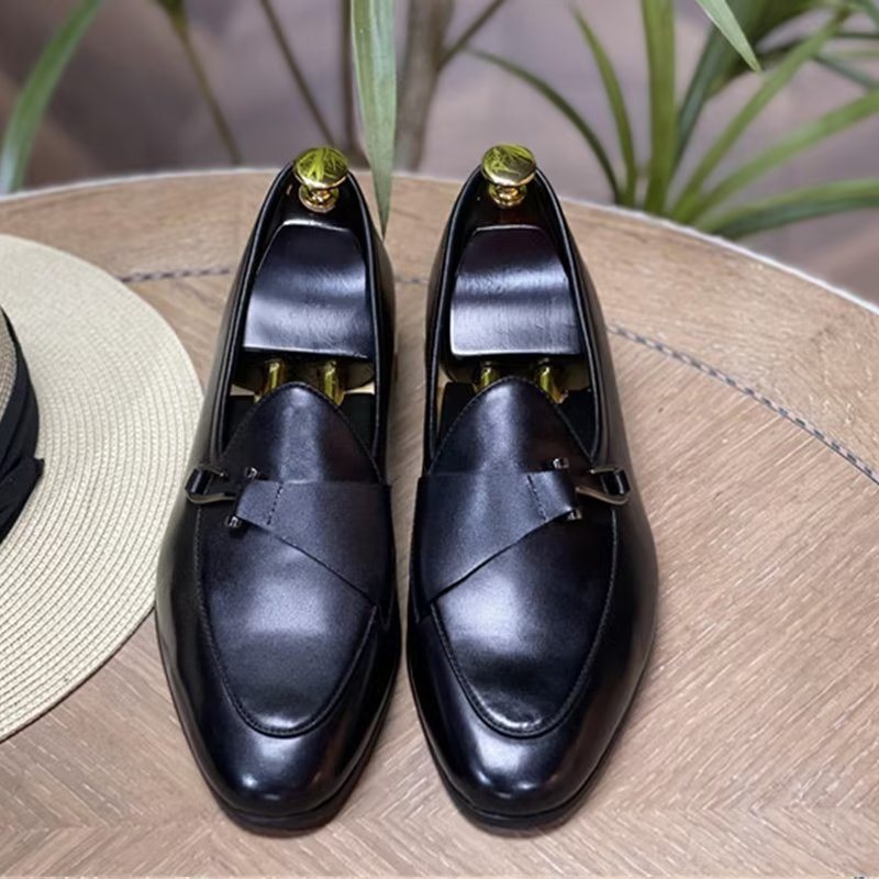 Ανδρικά Επίσημα Παπούτσια Classic Brogue Slip-ons - Μπλε