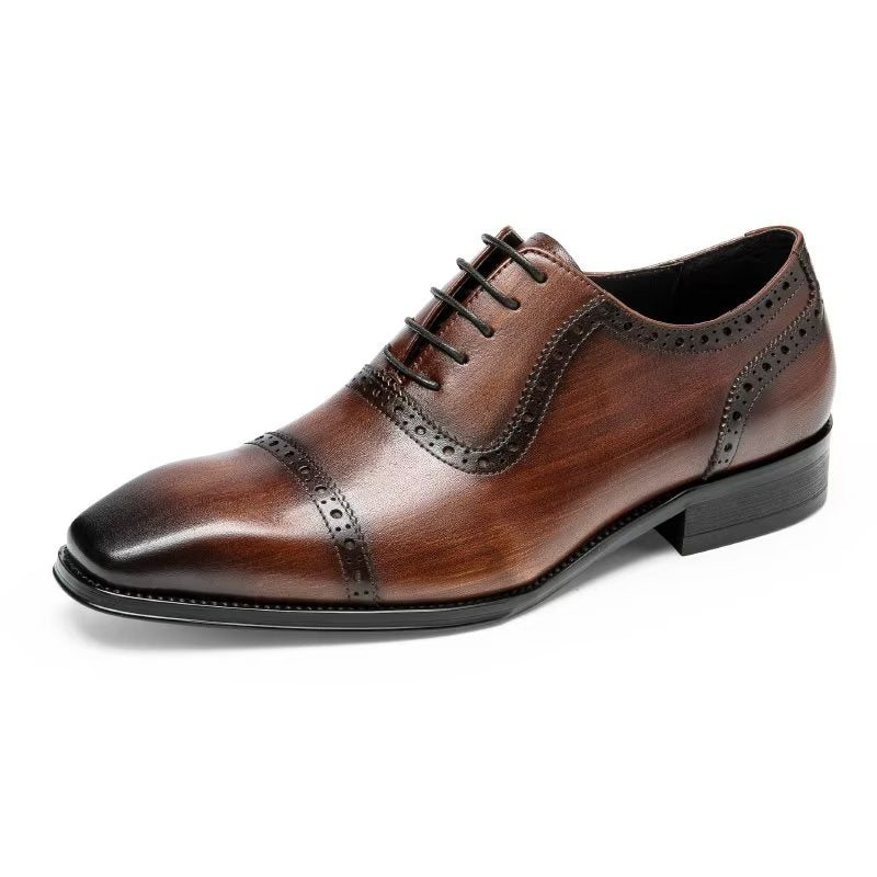 Ανδρικά Επίσημα Παπούτσια Classy Brogues - Καφές