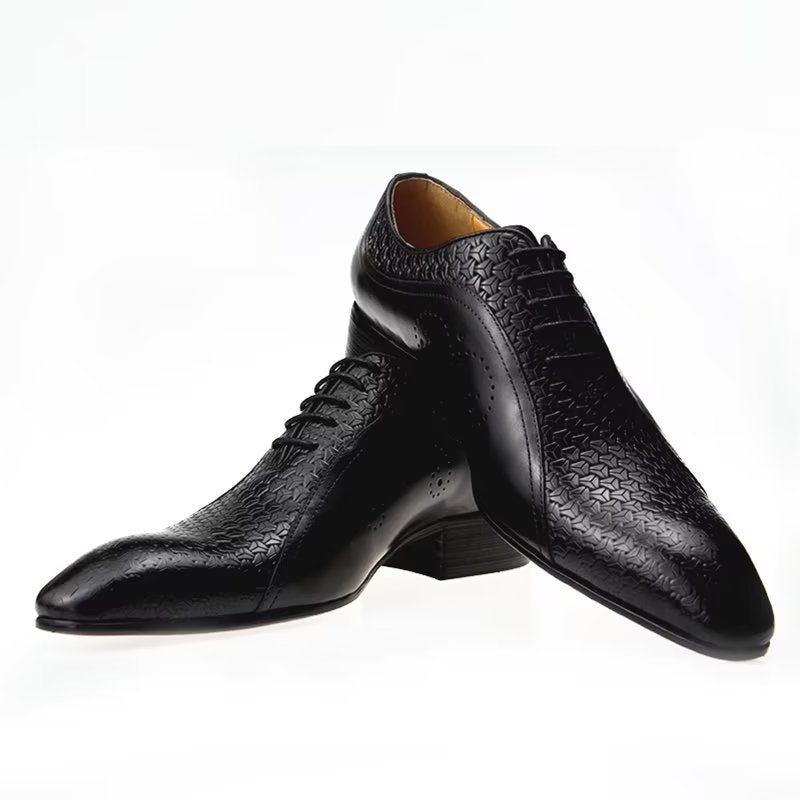 Ανδρικά Επίσημα Παπούτσια Classy Wedding Brogues - Μαύρο