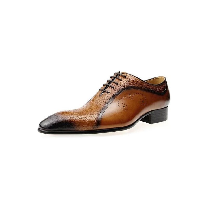 Ανδρικά Επίσημα Παπούτσια Classy Wedding Brogues - Καφέ