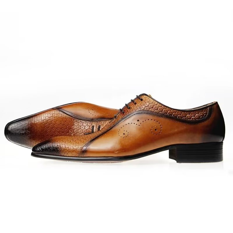 Ανδρικά Επίσημα Παπούτσια Classy Wedding Brogues - Καφέ