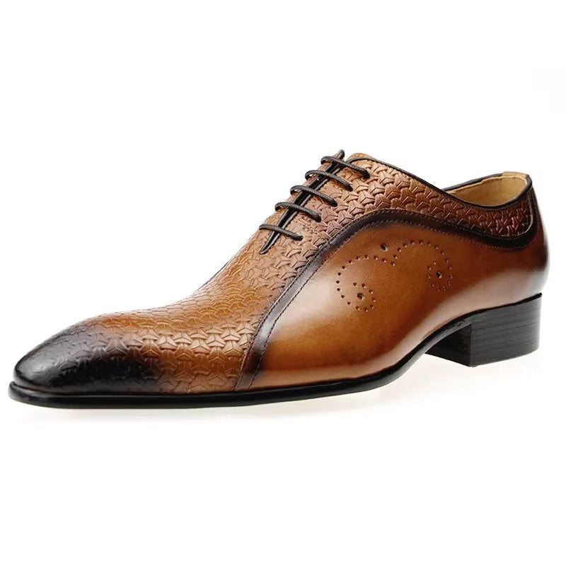 Ανδρικά Επίσημα Παπούτσια Classy Wedding Brogues - Καφέ