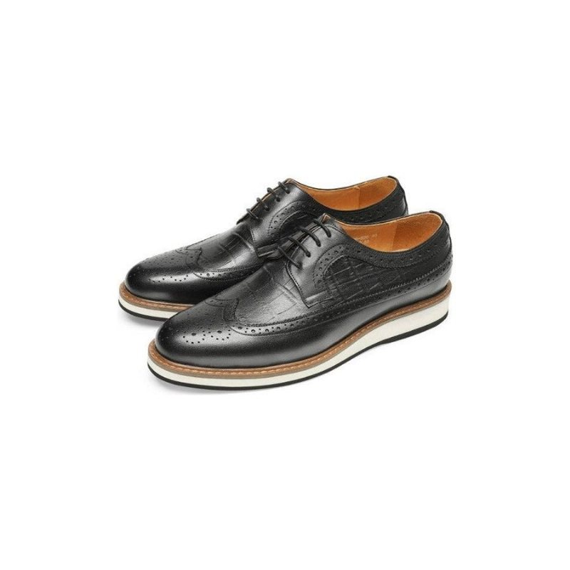 Ανδρικά Επίσημα Παπούτσια Cow Leather Designer Brogue Casual