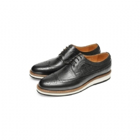 Ανδρικά Επίσημα Παπούτσια Cow Leather Designer Brogue Casual