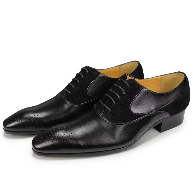 Ανδρικά Επίσημα Παπούτσια Deluxe Nuptial Oxford Modishopulence Brogue - Μαύρο