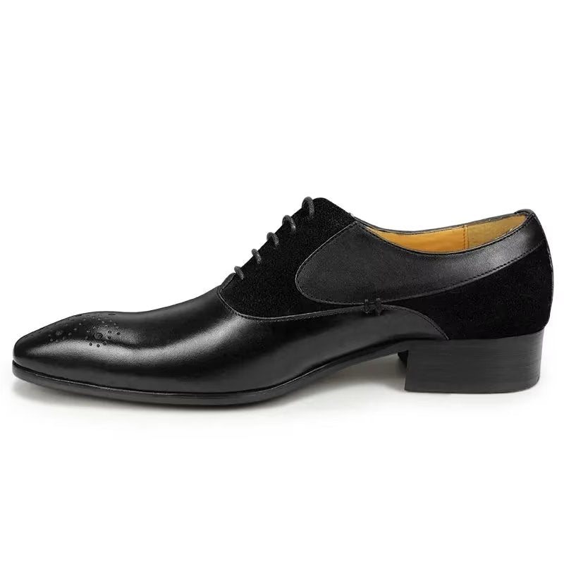 Ανδρικά Επίσημα Παπούτσια Deluxe Nuptial Oxford Modishopulence Brogue - Μαύρο