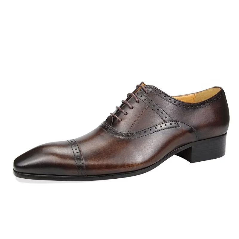 Ανδρικά Επίσημα Παπούτσια Deluxe Oxford Lavishnuptial Brogues - Καφές