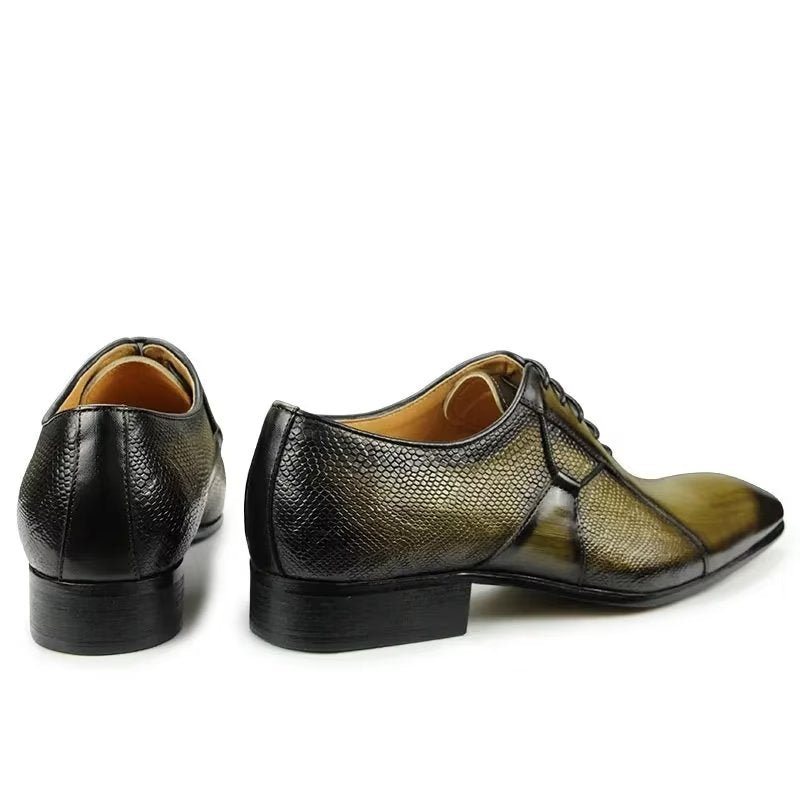 Ανδρικά Επίσημα Παπούτσια Deluxe Δερμάτινα Chicopulent Nuptial Brogues - Πράσινος