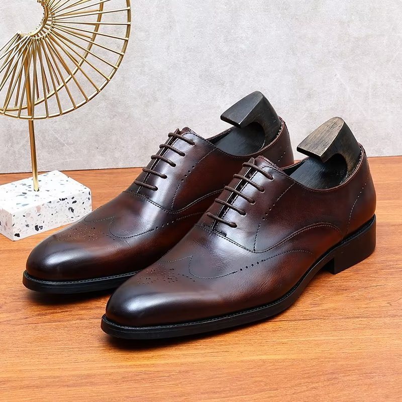 Ανδρικά Επίσημα Παπούτσια Elegance Oxford Dress - Καφές