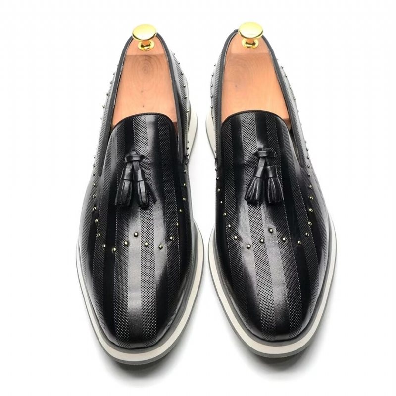 Ανδρικά Επίσημα Παπούτσια Elegance Εκλεπτυσμένα Slip-on Φόρεμα - Μαύρο