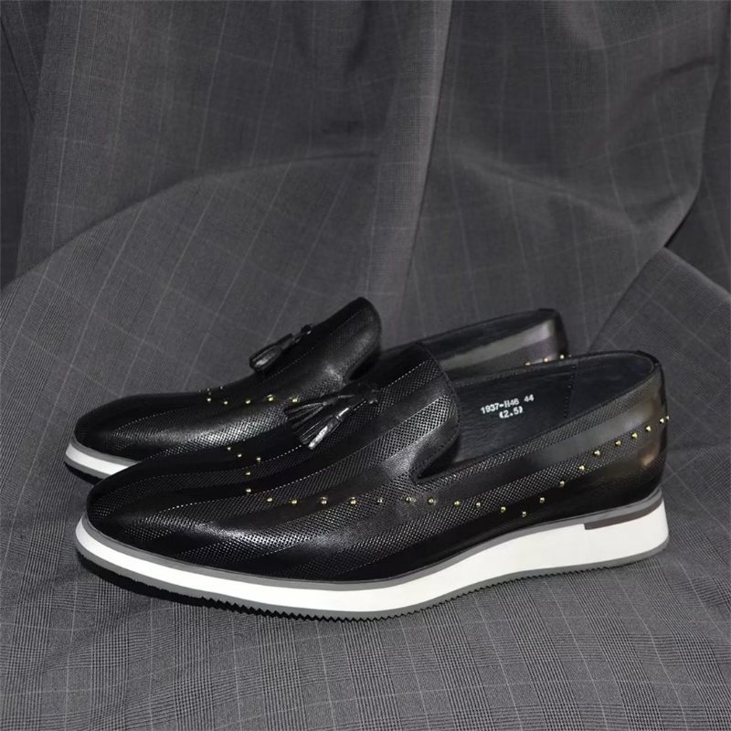 Ανδρικά Επίσημα Παπούτσια Elegance Εκλεπτυσμένα Slip-on Φόρεμα - Μαύρο