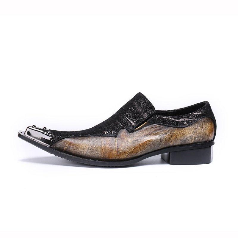 Ανδρικά Επίσημα Παπούτσια Eleganza Exotic Dress Loafers - Καφές