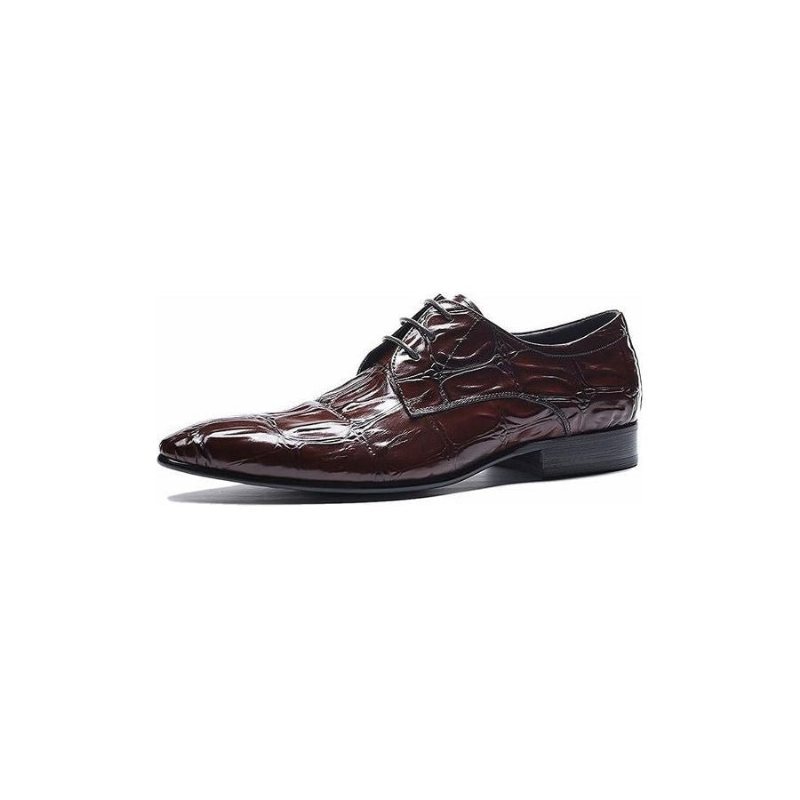 Ανδρικά Επίσημα Παπούτσια Executive Lace-up Oxford Φόρεμα - Κόκκινο