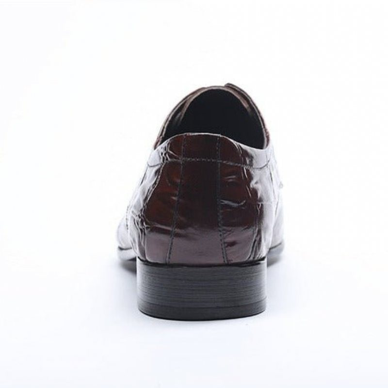 Ανδρικά Επίσημα Παπούτσια Executive Lace-up Oxford Φόρεμα - Κόκκινο