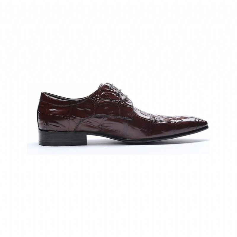 Ανδρικά Επίσημα Παπούτσια Executive Lace-up Oxford Φόρεμα - Κόκκινο