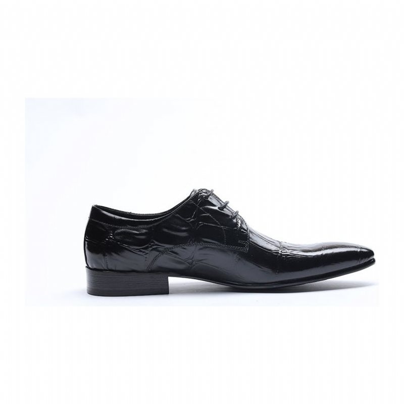 Ανδρικά Επίσημα Παπούτσια Executive Lace-up Oxford Φόρεμα - Μαύρο