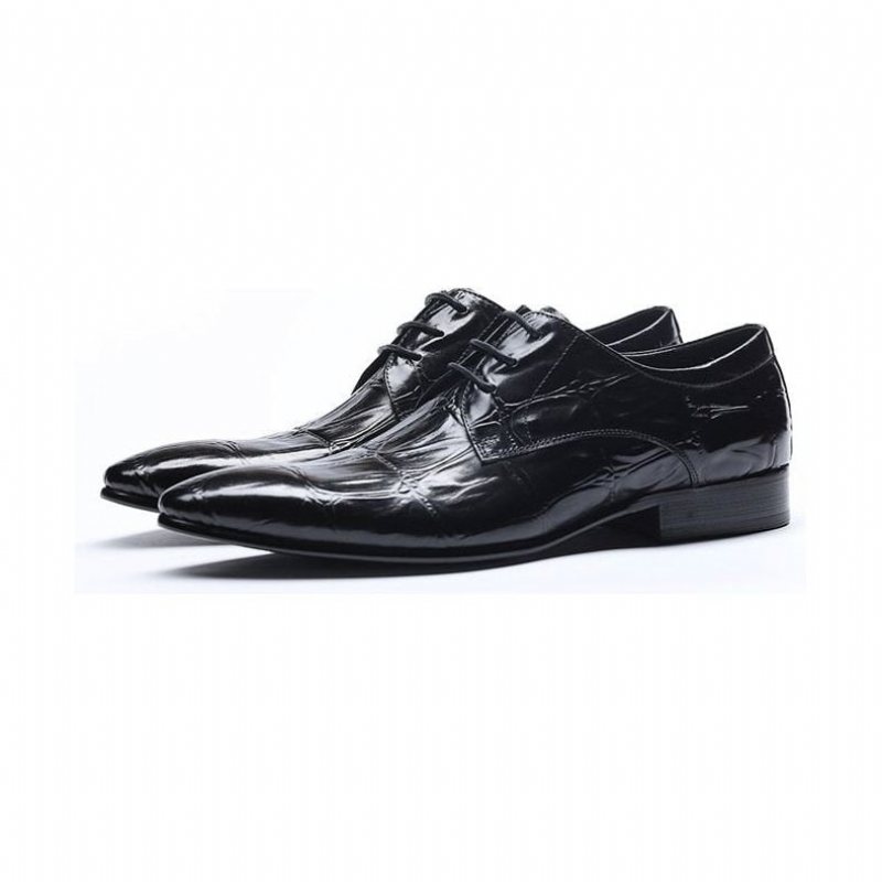 Ανδρικά Επίσημα Παπούτσια Executive Lace-up Oxford Φόρεμα - Μαύρο