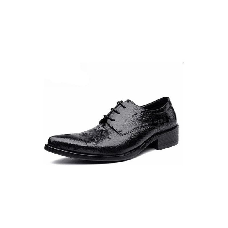 Ανδρικά Επίσημα Παπούτσια Executive Lace Up Oxford Φόρεμα - Μαύρο