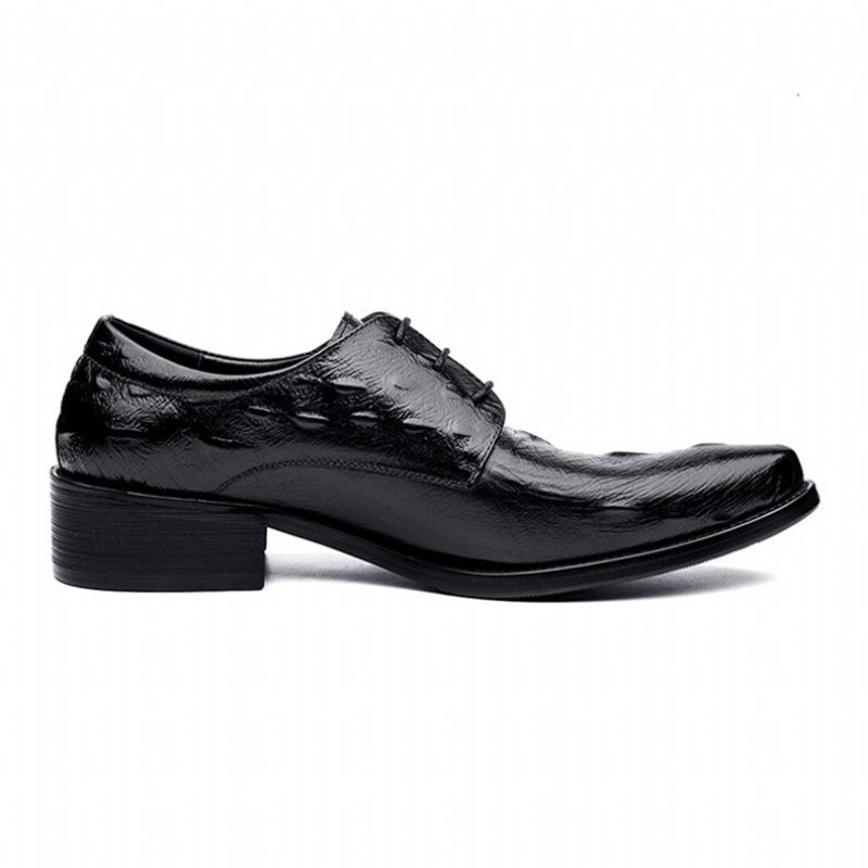 Ανδρικά Επίσημα Παπούτσια Executive Lace Up Oxford Φόρεμα - Μαύρο