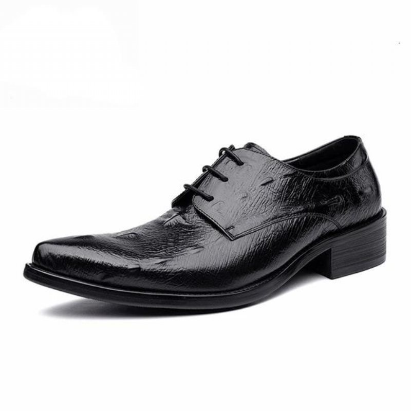 Ανδρικά Επίσημα Παπούτσια Executive Lace Up Oxford Φόρεμα - Μαύρο