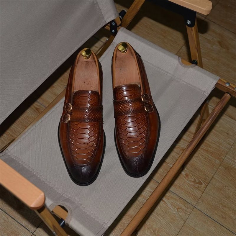 Ανδρικά Επίσημα Παπούτσια Executive Slip-on Επαγγελματικά - Καφέ