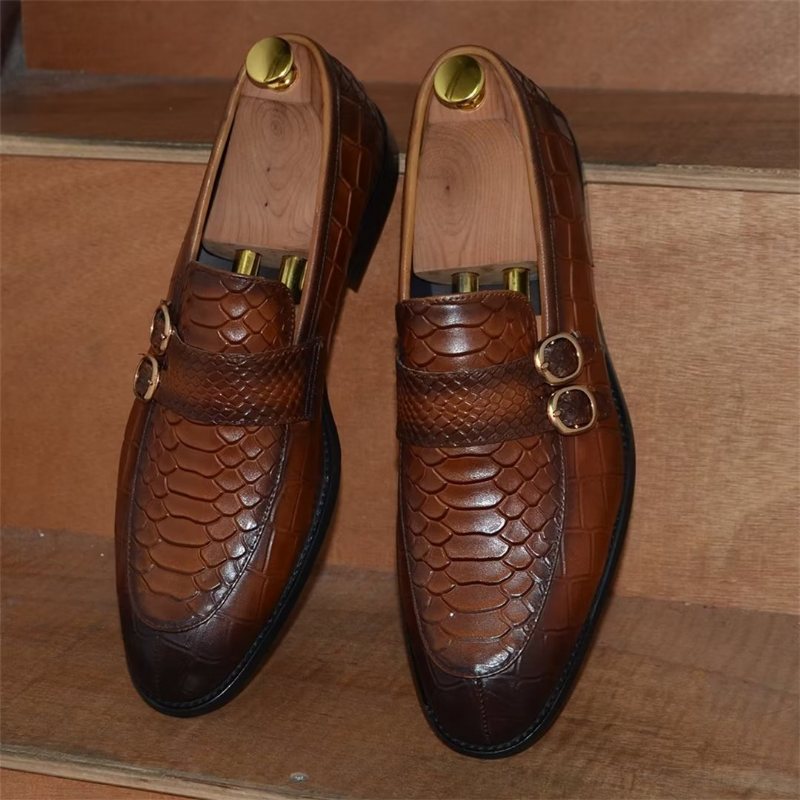 Ανδρικά Επίσημα Παπούτσια Executive Slip-on Επαγγελματικά - Καφέ