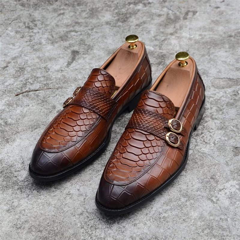 Ανδρικά Επίσημα Παπούτσια Executive Slip-on Επαγγελματικά - Καφέ