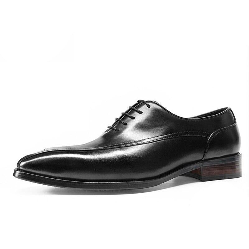 Ανδρικά Επίσημα Παπούτσια Exotic Brogue Δερμάτινα Με Κορδόνια