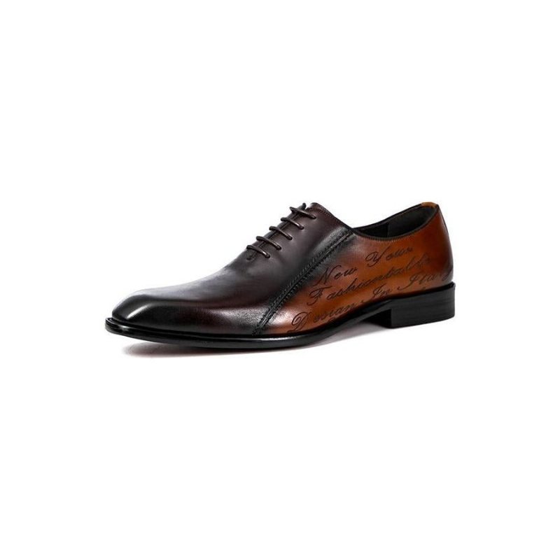 Ανδρικά Επίσημα Παπούτσια Exotic Brogue Φόρεμα - Καφέ