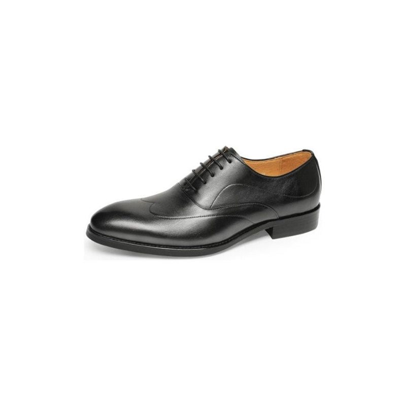 Ανδρικά Επίσημα Παπούτσια Exotic Lace-up Oxford Φόρεμα - Μαύρο