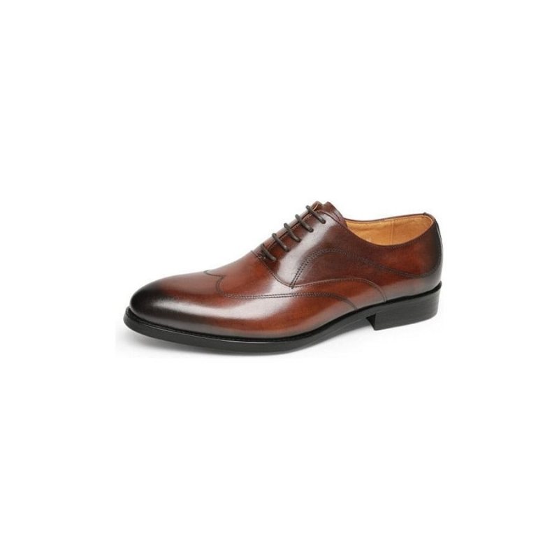 Ανδρικά Επίσημα Παπούτσια Exotic Lace-up Oxford Φόρεμα - Καφέ