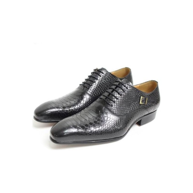 Ανδρικά Επίσημα Παπούτσια Exotic Serpent Pointed Toe Oxford Φόρεμα