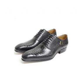 Ανδρικά Επίσημα Παπούτσια Exotic Serpent Pointed Toe Oxford Φόρεμα