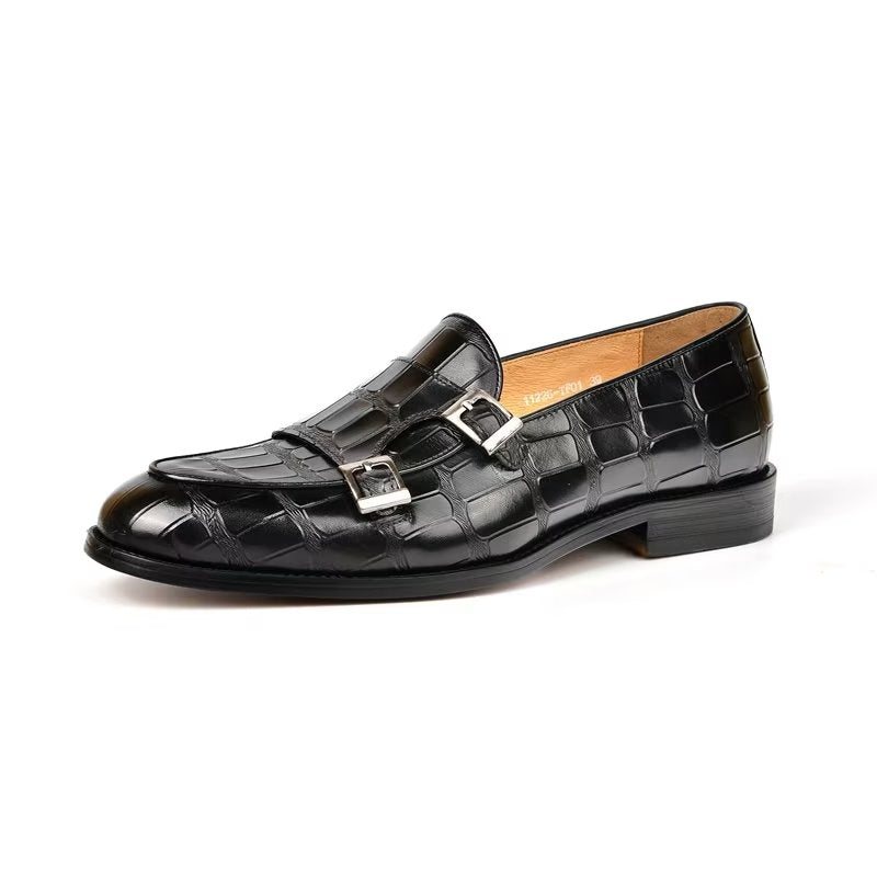 Ανδρικά Επίσημα Παπούτσια Exotic Texture Modish Monkstrap Φόρεμα