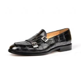 Ανδρικά Επίσημα Παπούτσια Exotic Texture Modish Monkstrap Φόρεμα