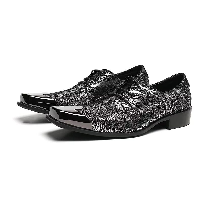 Ανδρικά Επίσημα Παπούτσια Exotic Texture Oxford Φόρεμα - Πορτοκαλί