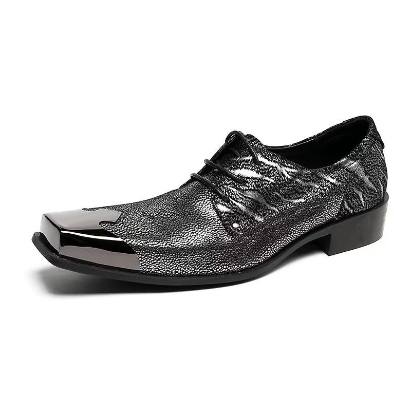 Ανδρικά Επίσημα Παπούτσια Exotic Texture Oxford Φόρεμα - Πορτοκαλί