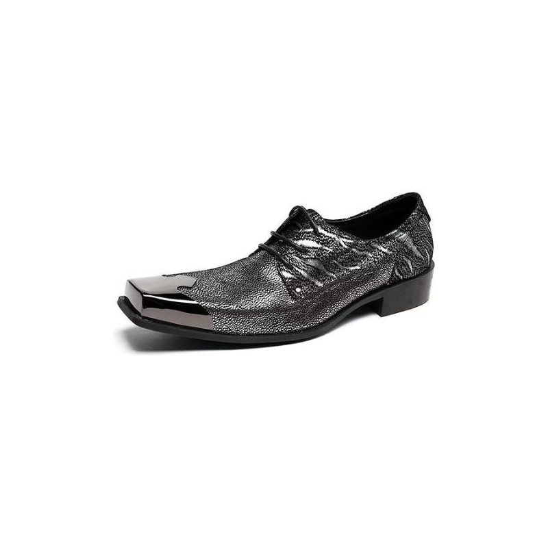 Ανδρικά Επίσημα Παπούτσια Exotic Texture Oxford Φόρεμα - Πορτοκαλί