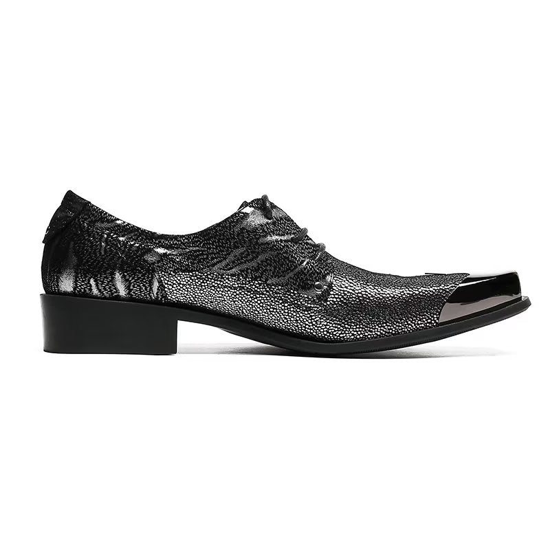 Ανδρικά Επίσημα Παπούτσια Exotic Texture Oxford Φόρεμα - Πορτοκαλί