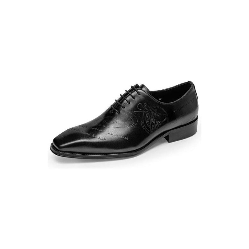 Ανδρικά Επίσημα Παπούτσια Exotic Texture Oxford Φόρεμα